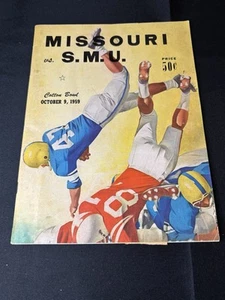 1959 Missouri and SMU College Football Cotton Bowl Program - Picture 1 of 3