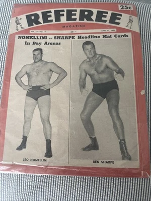 Vintage 1959 Referee Boxing/ Wrestling Magazine  - Image 1 of 4