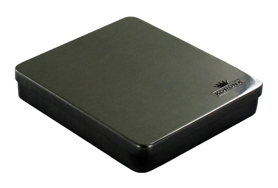 KORONA Edles Metall Zigarettenetui für 20 Zigaretten dunkel Titan Farbe