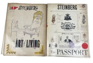 SAUL STEINBERG The Art of Living + The Passport Harper 1949  very good condition - Bild 1 von 24