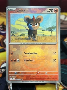 Pokémon TCG Litleo 15/131 (Poke Ball) Prismatic Evolutions Reverse Holo LP/Mint - Picture 1 of 2