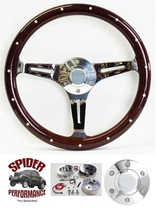 1953-1954 Chevrolet wood steering wheel 15" DARK MAHOGANY - Bild 1 von 8
