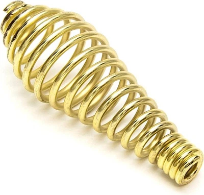 Spring Stove Handle - Brass Finish - Heat Resistant - approx. 3/8" ID x 3.5" L - Image 1 of 2