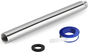 Duschverlängerungsarm, massives Edelstahlrohr 10 Zoll, chrom  - Bild 1 von 8