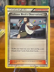 2015 Pokemon XY Primal Clash Trainer Professor Birch's Observations 134/160 MP - Picture 1 of 2