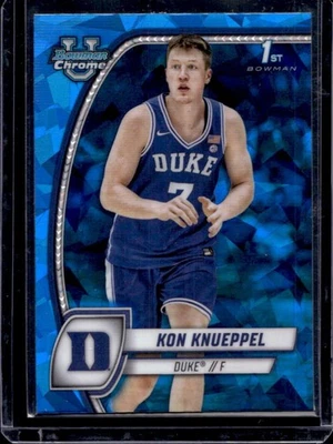 2024-25 Bowman University Chrome Sapphire Kon Knueppel #48 Blue Devils - image 1 of 2