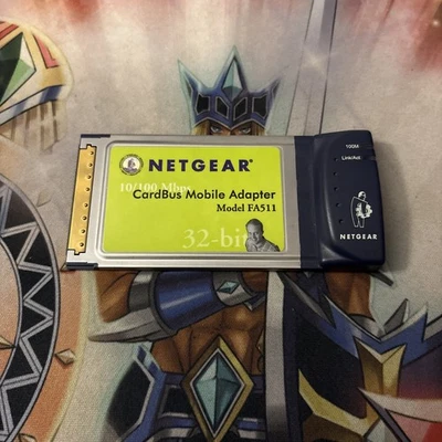 NETGEAR 10/100 Mbps 32-Bit CardBus Mobile Adapter - FA511 - Image 1 of 2