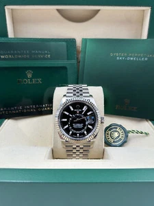 Rolex Sky-Dweller 42mm Black Dial Jubilee Bracelet 336934 Box & Papers 2024 - Picture 1 of 11