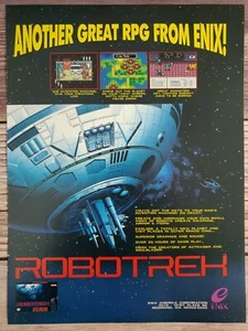 Robotrek Super Nintendo SNES 1994 Classic Enix RPG promo pubblicità stampa artistica poster - Foto 1 di 3