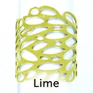 Urban Lace Ultrasuede Cobblestone Bracelet Lime Size M UL-Cobble-lim - Picture 1 of 1