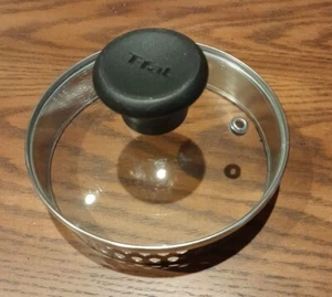 T-Fal Clear Glass Strainer Replacement Lid - 5.5" Round w/Vent Hole - Picture 1 of 2