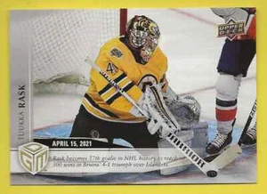2020-21 Upper Deck Game Dated Moments Tuukka Rask /499 (#40) - Picture 1 of 2