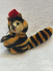 Vintage Tiger Hugger Clip On Red Hat Moveable Head 3" - Picture 1 of 3