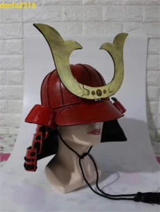 1:1 tragbare japanische Rüstung Samurai Helm Krieger Cosplay rote Maske Geschenk Party - Bild 1 von 3
