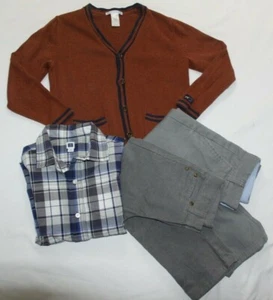 JANIE AND JACK boys size 6 sweater, top and 2 pairs of pants lot - Picture 1 of 9