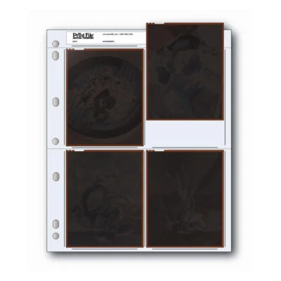 20x Print File 4x5in Film Negative Storage Pages Sheets Archival Preserver 45-4B - Image 1 of 2