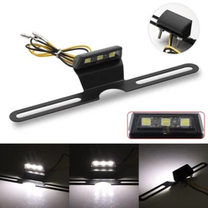 12V LED Motorcycle Tail Brake Stop Light Taillight License Plate Lamp Cafe Racer - Bild 1 von 10