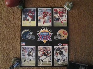 San Francisco 49ers Super Bowl XXIX Poster Vintage Jan 1995 RARE COLLECTIBLE - Picture 1 of 2
