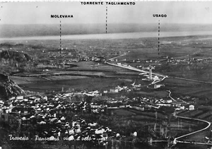 25-39D) CARTOLINA TREVISO PANORAMA VOLO MOLEVAHA USGO TAGLIAMENTO VIAGGIATA 1953 - Picture 1 of 2