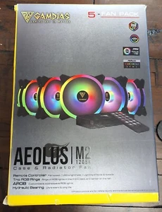 GAMDIAS AEOLUS M2-1205R Case & Radiator Fan 5 pack - Afbeelding 1 van 6