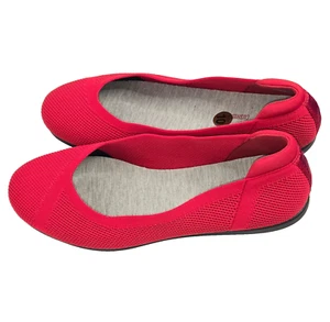 CLARKS Cloudsteppers Carly Wish Red Knit Ballet Flats Shoes Size 10 W - Bild 1 von 11