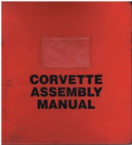 CHEVROLET CORVETTE C3 COUPE TARGA CABRIO ORIG. 1972 FACTORY ASSEMBLY MANUAL - Picture 1 of 1