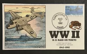 Travelstamps: 1992 US FDC - Collins “Raid on Tokyo” Scott #2697a - Picture 1 of 4