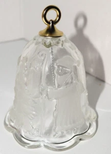 Vintage Mikasa Santa Claus SA 836/922 Holiday Crystal Bell 4.5" Tall - Picture 1 of 7