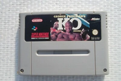 Super Nintendo / Snes Game George Foreman's KO Boxing PAL Retrogaming Game* - Image 1 of 4