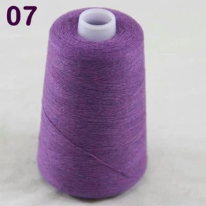 Sale 100g Cone New 100% Cashmere Hand Knitting Crochet Wrap Shawl Yarn Purple - Picture 1 of 15