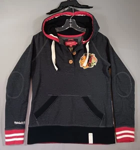 Chicago Blackhawks Mitchell & Ness Retro Women’s Fleece Hood Small Hockey - Picture 1 of 7