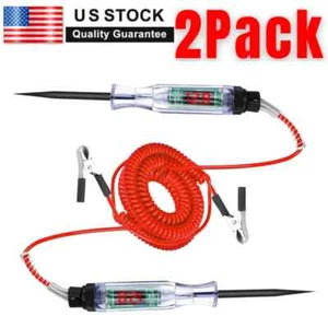 2 Pack  -  12/24/48V Digital LED Circuit Electric Tester Car VoltageTest Light - Picture 1 of 18