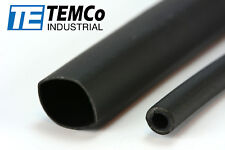10 Lot TEMCo 1/2" Marine Heat Shrink Tube 3:1 Adhesive Glue Lined 12" long BLACK