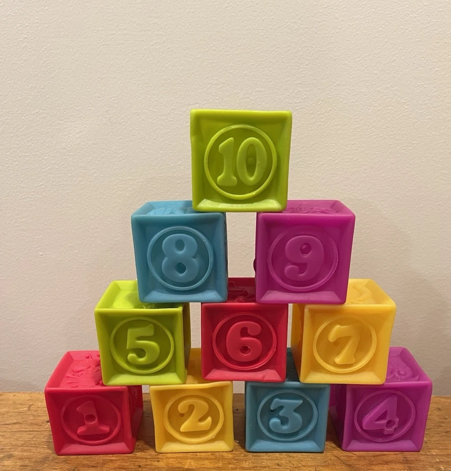 B.Toys–One Two Squeeze Baby Blocks-Building Blocks for Toddlers Baby B. Blocks - Image 1 of 2