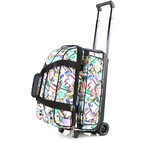 Bowling 2 Ball Tasche Pro Bowl Euro 2-Ball Roller für zwei Kugeln Bowlingschuhe - Bild 1 von 5