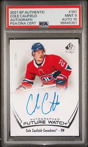 Cole Caufield Future Watch Auto /999 PSA 9 Auto 10 - Bild 1 von 2