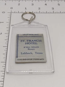 Schlüsselanhänger Vintage St. Francis Hotel Lubbock Texas  - Bild 1 von 2
