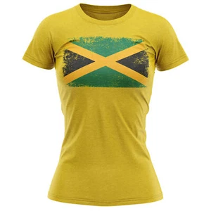 Jamaica Grunge Flag T Shirt Football Sports Event Jamaican Supporters Gifts f... - Picture 1 of 9