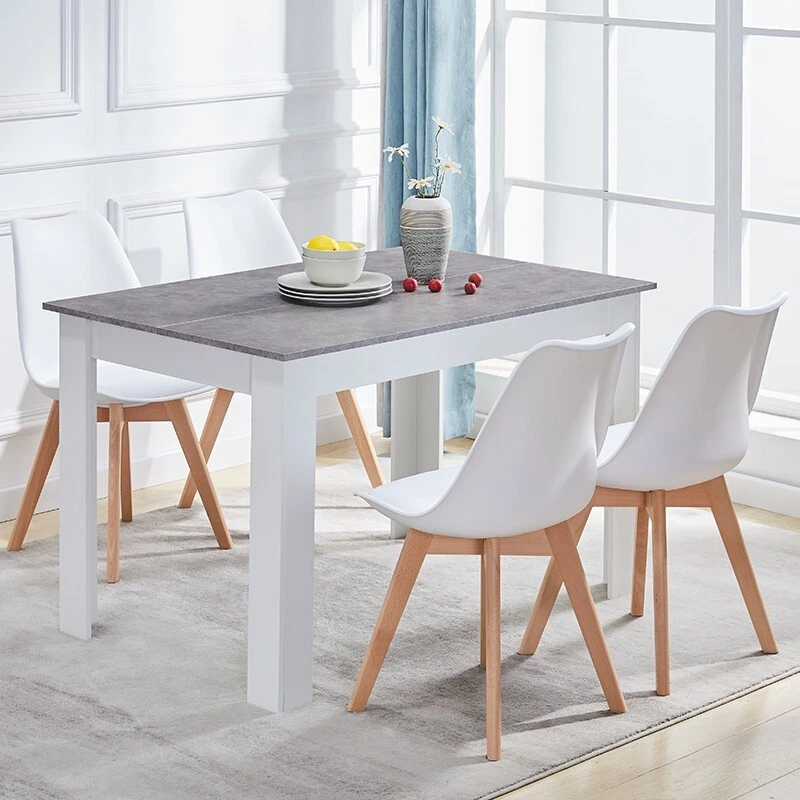 Dining Table Wood Rectangular Kitchen Dining Room 4 Seaters 120*80*75 cm Table - Image 1 of 4
