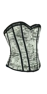 Womens Gold Corset with Black Lace Overlay - Size 10-12 - NEW - Aussie Seller - Picture 1 of 3
