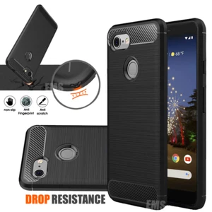 Google Pixel 3A 3 XL Case, Heavy Duty Anti Fingerprint Bumper Tough Back Cover - Picture 1 of 12