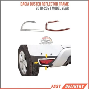 Cadre Réflecteur Chromé Accessoires Extérieurs Dacia Duster 2 Pièces 2018-2021 - Imagen 1 de 6
