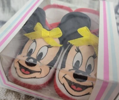Zapatos de cuna para bebés Disney sellados de colección Minnie Mouse infantil 1984 Foto 1 de 4