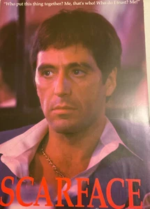 SCARFACE Who do I trust? ME!  Great Poster 36x26 inches Al Pacino - Picture 1 of 1