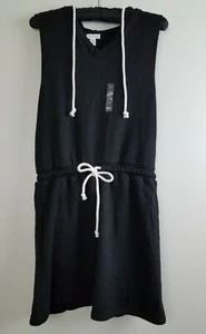 Flirtitude Active Juniors Black Sleeveless Hoodie Sweatshirt Dress Size S - Picture 1 of 3