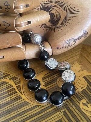 Bracciale In Argento 925 e Onice Zantomio Unisex - Immagine 1 di 4