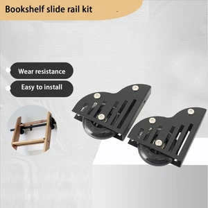 Rollbare Bibliotheksleiter-Hardware-Kit, stabiles Zubehör, Bodenrolle mit - Bild 1 von 17