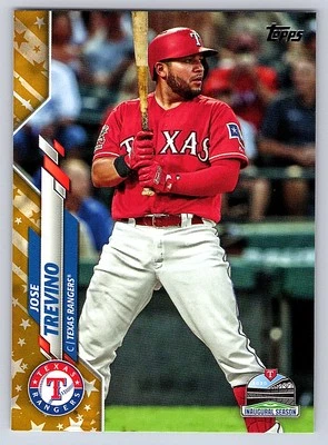 2020 Topps Factory Set Gold Stars #403 - Jose Trevino - Texas Rangers - Image 1 of 2