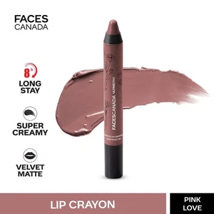 Faces Canada Ultime Pro Matte Lip Crayon With Free Sharpener - Pink Love 29 - Picture 1 of 10