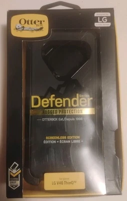 Otterbox Defender For LG V40 ThinQ With Belt Clip/Holster Black New! - Image 1 of 2